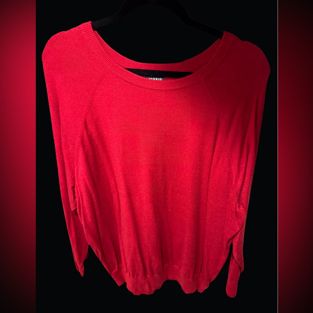 Torrid Size 3 (22) Women's Red Sweater